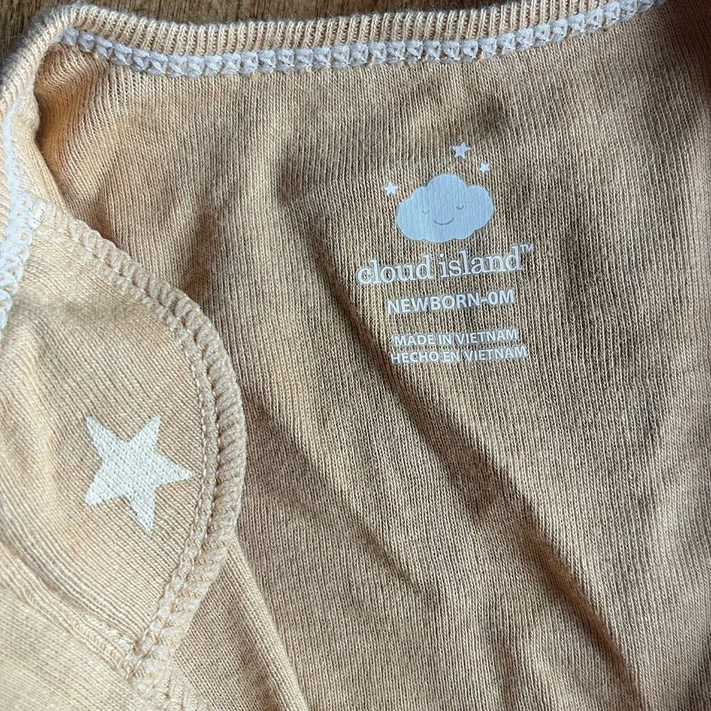 Cloud Island star one-piece NB-0M NWT